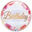 xx bfk balon takara bubble balloon birthday to you pink peonies 22
