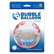 xx bfk balon takara bubble balloon birthday to you pink peonies 22