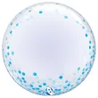 xx bfk balon takara deco blue confetti dots 24
