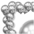 xx bl balony decomex 5 luster silver 100 szt