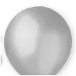 xx bl balony decomex 5 metallic silver 100 szt