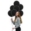 xx bl balony decomex 5 pastel black 100 szt