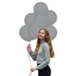xx bl balony decomex 5 pastel grey 100 szt