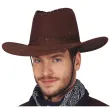 xx brown synthetic leather cowboy hat
