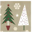 xx christmas trees on kraft