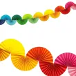 xx girlanda papierowa teczowe wachlarze 2 5m mix