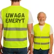 xx kamizelka odblaskowa uwaga emeryt