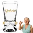 xx kieliszek do wodki babcia gold wedding z kokardka