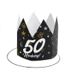 xx korony papierowe 50 urodziny glamour birthday 3 szt