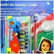 xx kredki do twarzy i ciala 12 kolorow gabka pedzel