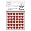 xx krysztalki samoprzylepne serca 10x10mm czerwony 627670