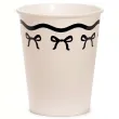 xx kubeczki papierowe z kokardkami kremowo czarne 220 ml 1 op 6 szt