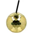 xx kubek kula disco z rurka zloty 650 ml