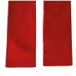 xx metallized gloves 44 cm red