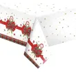 xx obrus papierowy checked bow with candy cane 120x 180 cm 1 szt