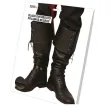 xx pair of luxury black gaiters 57 cm