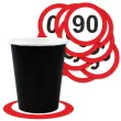 xx podkladki papierowe 90 urodziny traffic birthday 9 5 cm 12 szt