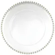 xx podtalerz z perlami transparentny srednica ok 32 cm