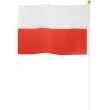 xx polska flaga 30x45 cm z patyczkiem 60 cm