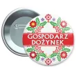 xx przypinka gospodarz domu kwiaty