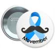 xx przypinka movember niebieski