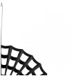 xx rozeta dekoracyjna pajeczyna czarny 50 cm