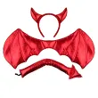 xx stai zestaw czerwony diabelek opaska skrzydla ogon