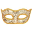 xx stam maska wenecka zlote cekiny