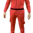 xx stdo stroj gra w kolory czerwony kolko kombinezon z kapturem pasek maska rozm 56