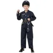 xx stdz zestaw dla dzieci elegancki policjant bluzka spodnie pasek czapka kajdanki krotkofal