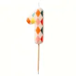 xx swieczka urodzinowa cyfra 1 romby 5 5 cm mix