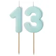 xx swieczki niebieskie cyfry 13