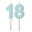 xx swieczki niebieskie cyfry 18