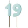 xx swieczki niebieskie cyfry 19