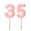 xx swieczki rozowe cyfry 35