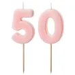 xx swieczki rozowe cyfry 50
