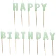 xx swieczki urodzinowe happy birthday 2 5 cm jasny zielony 1 op 13 szt
