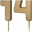 xx swieczki zlote cyfry 14