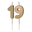 xx swieczki zlote cyfry 19