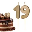xx swieczki zlote cyfry 19