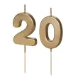 xx swieczki zlote cyfry 20