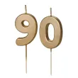 xx swieczki zlote cyfry 90