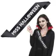 xx szarfa miss halloween czarny
