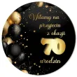 xx tablica powitalna 70 urodziny zloto czarny