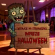 xx tablica powitalna zombie halloween