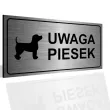 xx tabliczka informacyjna uwaga piesek