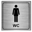 xx tabliczka informacyjna wc damskie