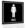 xx tabliczka informacyjna wc damskie