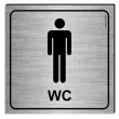 xx tabliczka informacyjna wc meskie