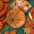 xx talerzyki pajeczyna na halloween 18 cm 8